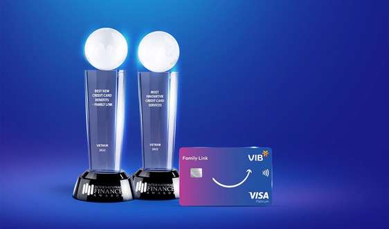 VIB lập cú đúp giải thưởng quốc tế về thẻ tín dụng hai năm liên tiếp