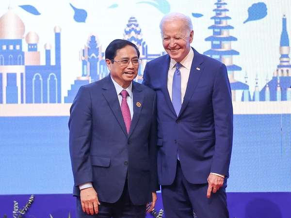 Thủ tướng Chính phủ Phạm Minh Chính và Tổng thống Hoa Kỳ Joe Biden - Ảnh: VGP