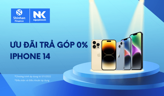 Chương trình ưu đãi trả góp 0% iPhone 14 tại Nguyễn Kim