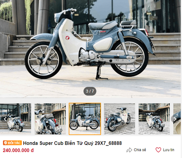Choáng" với mẫu xe máy thời “ông bà anh”: Honda Super Cub với giá hơn 200  triệu đồng