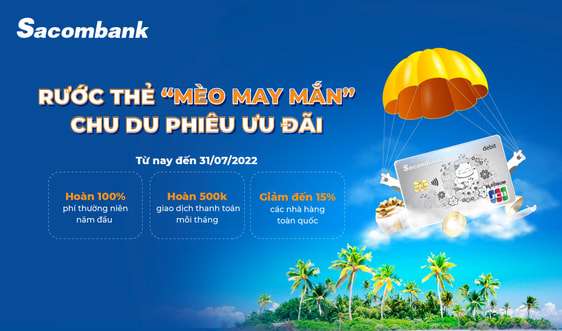 Combo hoàn tiền dành cho khách hàng đăng ký mở mới thẻ thanh toán Sacombank JCB Platinum
