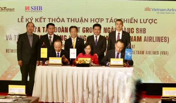 SHB, T&T Group hợp tác chiến lược toàn diện với Vietnam Airlines và Tổng Công ty Đường sắt Việt Nam