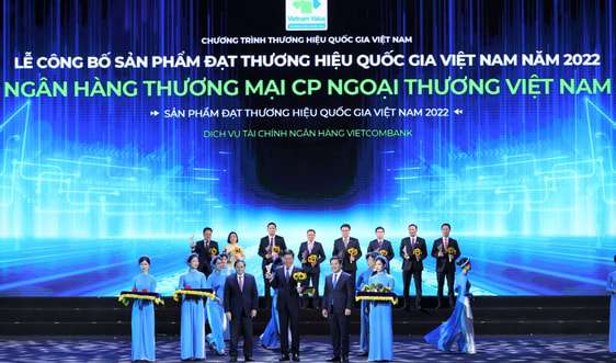 Vietcombank lần thứ 8 liên tiếp đạt Thương hiệu quốc gia Việt Nam