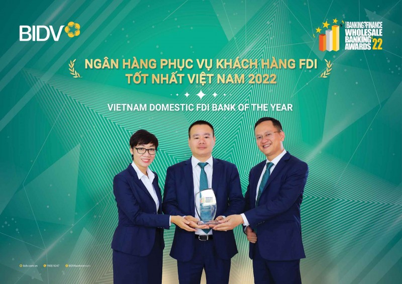 BIDV-Ngân hàng phục vụ khách hàng FDI tốt nhất Việt Nam năm 2022