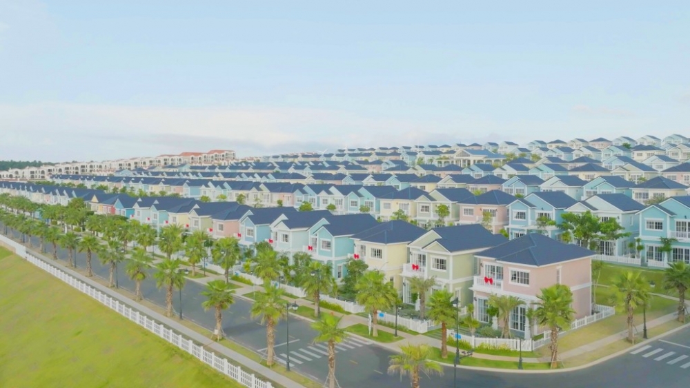 Phân khu Florida tại Siêu thành phố biển Phan Thiết mang kiến trúc đậm chất Mỹ.