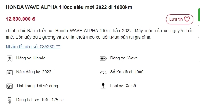 Honda Wave Alpha 2022 xứng danh 