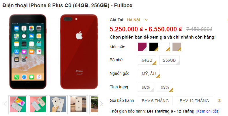 [Hot] Giá iPhone 8 Plus tiếp tục giảm về mức 