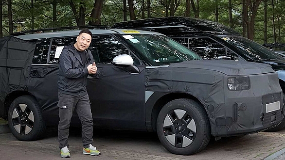 Hyundai Santa Fe đời mới xuất hiện tại Hàn Quốc (Ảnh: The Korean Car Blog)