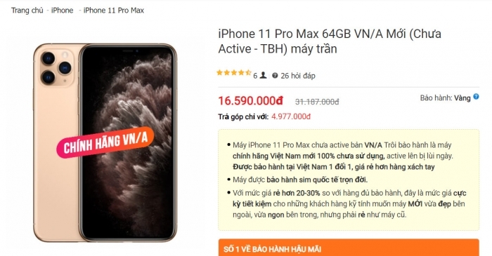 Giá iPhone 11 Pro Max vừa giảm đến 15 triệu: Đối mặt nguy cơ trở thành 