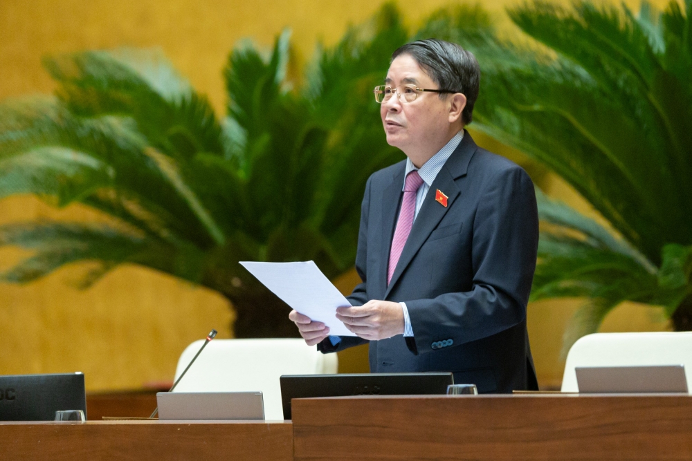 Phó Chủ tịch Quốc hội Nguyễn Đức Hải phát phát biểu kết luận Phiên họp