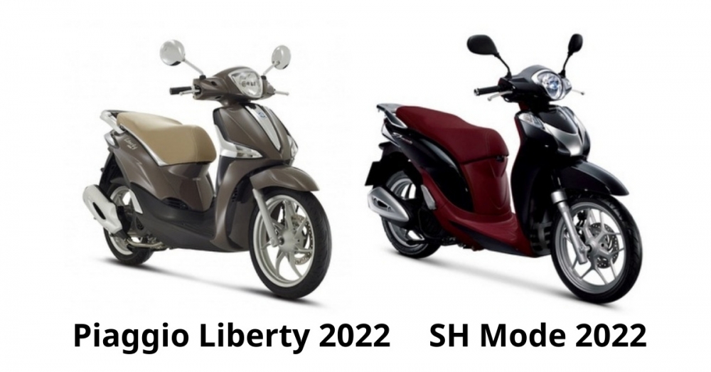 So sánh xe máy tay ga Honda Sh Mode 2022 và Piaggio Liberty 2022